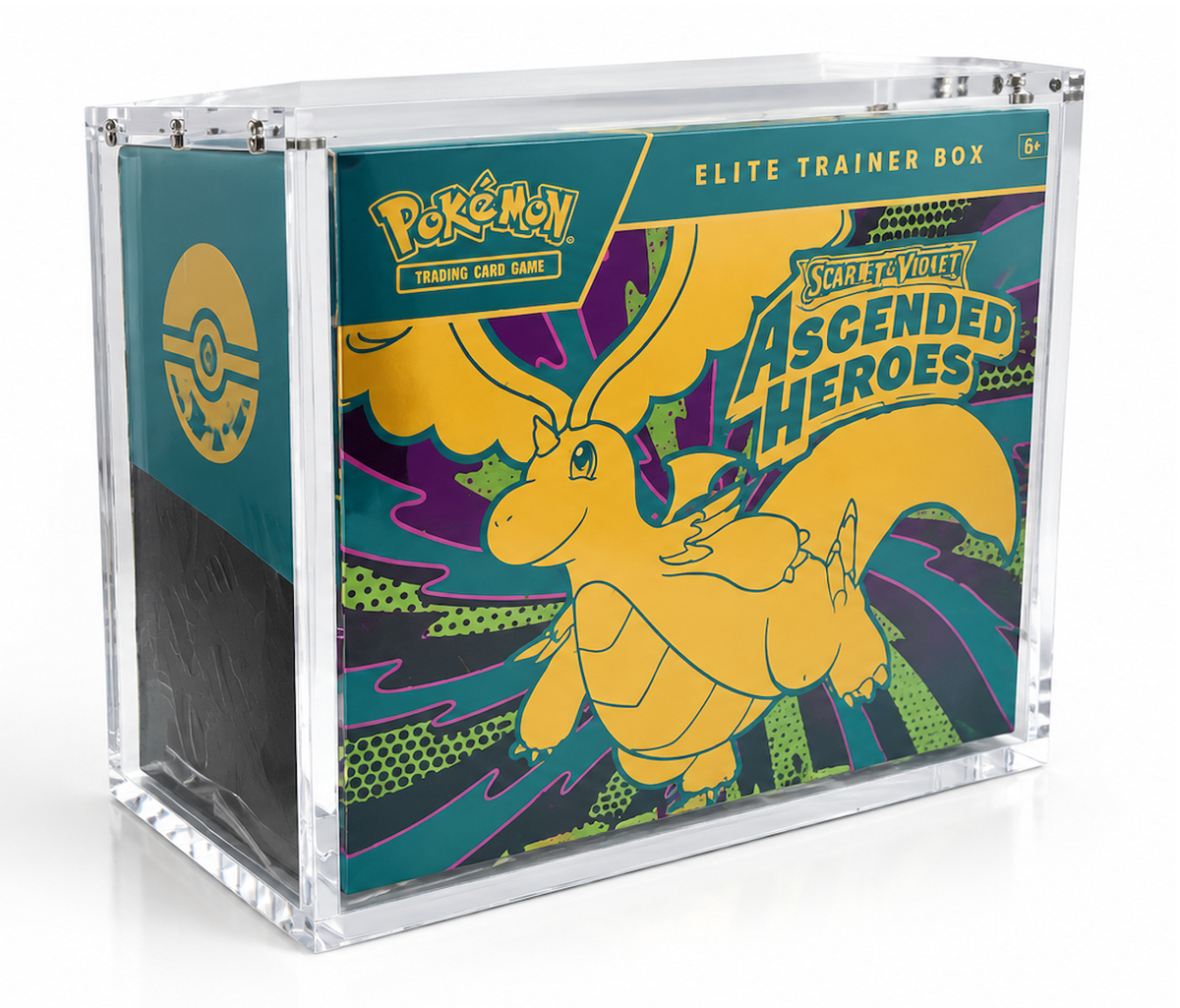 Pokemon ETB Acrylic Display Case for Elite Trainer Box Magnetic Lid